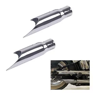 SHARKROAD Gp Shorty Style Slip On Mufflers For Harley Dyna 1990-2017 Models - Picture 1 of 7