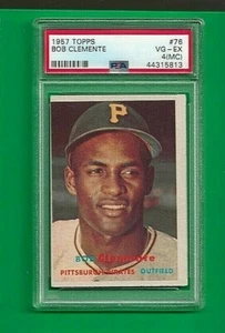 1957 Topps Roberto Clemente Pittsburgh Pirates #76 ⭐️💥🎯 PSA Calificado 4 MC - Imagen 1 de 2
