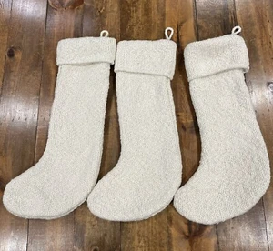 Studio McGee & Co Wollstrümpfe Weihnachten 3er Set Creme Groß 23”x7” - Bild 1 von 7
