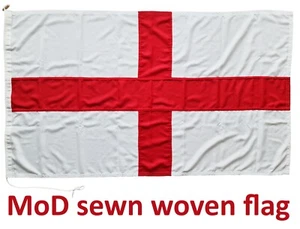 St Georges flag MoD approved sewn england stitched rope toggle woven UK outdoor - Picture 1 of 6