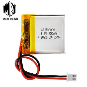 503030 3.7V 450 mAh Polymer Rechargeable Battery For Tablet DVD GPS Smart Watch - Picture 1 of 2