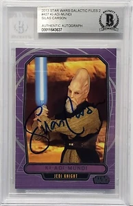 2013 STAR WARS SILAS CARSON Signed "KI-ADI-MUNDI" Card BECKETT BAS SLABBED - Picture 1 of 3