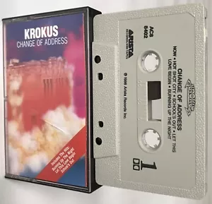 KROKUS - Change of Address Cassette 1986 Arista Recs AC8-8402 Allan Holdsworth - Picture 1 of 10