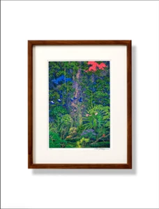 Hiroo Isono Art Emerald Forest 320x260mm mit Rahmen Druckgrafik - Bild 1 von 2