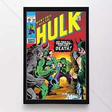 Incredible Hulk #139 Poster Canvas Superhero Marvel Comic Book Print