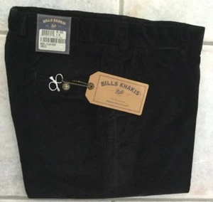 BRAND NEW-Bills khakis M3-BLPC Size 38 SUPIMA CORDUROY BLACK MSRP $165 - Picture 1 of 1