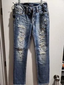 Silver Suki Flap Slim Bootcut Jeans Size 27 New $118 Retail - Picture 1 of 5