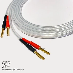 QED XT25 Performance Speaker Cable 4mm Banana Plugs Heatshrink Terminated SINGLE - Picture 1 of 11