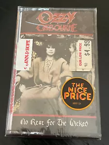 Sealed 1988 Ozzy Osbourne No Rest for the Wicked Cassette Tape - Picture 1 of 6