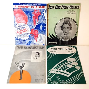 4 Vintage 1930s 40s 50s Sheet Music Benny Goodman A journey To A Star You You ++ - Picture 1 of 6