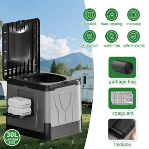 Tragbare Toilette Outdoor Camping Auto Wohnmobil Reise Kommode Töpfchen/Bidet Sprüher Kit - Bild 1 von 36