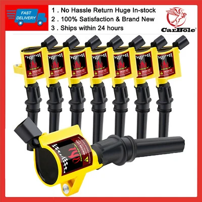 (8) Ignition Coil High Performance For 1997-2011 Ford Explorer Mercury Town Car - Image 1 of 4