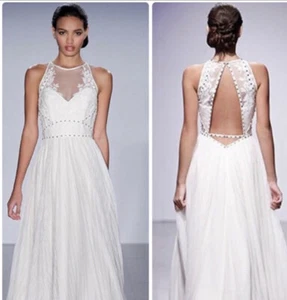 Hayley Paige Megan 6500 Tulle Wedding Dress 8 - Picture 1 of 8