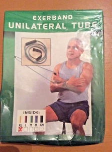 Exerband Unilateral Resistance Extra Light Resistance Exercise Tube Kit Home Gym - Picture 1 of 4