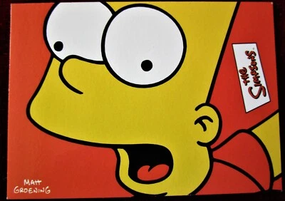 THE SIMPSONS 10th ANNIVERSARY - Card #P-1 - "PROMO CARD BART" - INKWORKS 2000 - Image 1 of 2