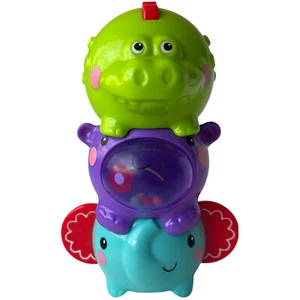 Fisher Price Stackin Sounds Baby Toy for 6-36 Months Animals Babies Development - Picture 1 of 10