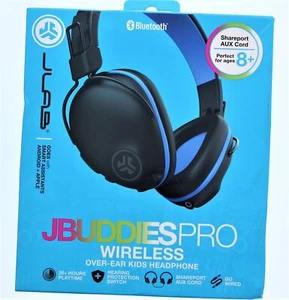 JLAB JBuddiesPro Wireless Over-Ear Headphones (Blue) - Picture 1 of 2