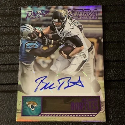 2016 Prestige Veteran Signatures Xtra Points Purple /100 Blake Bortles #13 Auto - Image 1 of 4