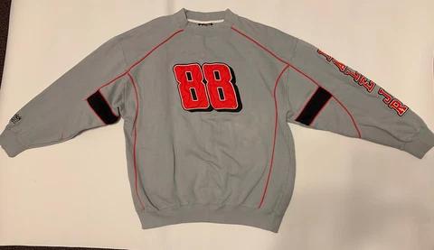 Dale Earnhardt Jr. # 88 Gray Sweatshirt XL Nascar Chase Authentics Cover