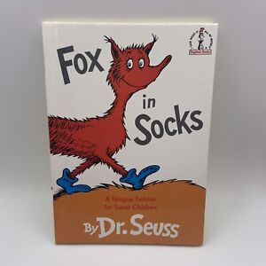 Fox in Socks by Dr Seuss Hardcover 1965 Beginner Books Grolier Theo LeSieg