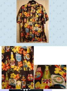 NUEVA CAMISA HAWAIANA CERVEZAS HAWAIANAS talla L por ROUNDY BAY - Imagen 1 de 1