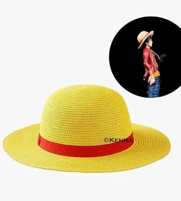 Sombrero Paja Luffy Una Pieza Cosplay Anime Mono Gorra Disfraz Sombrilla Halloween Foto 1 de 2
