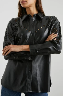Rails Tamsyn Women's Sixe XL Black Long Sleeve Button Up Shirt - Image 1 of 4