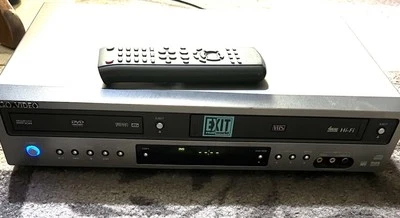 Go Video DV2130 4Head Stereo Hi-Fi DVD/VCR Combo VHS Tape Recorder With Remote - Image 1 of 4