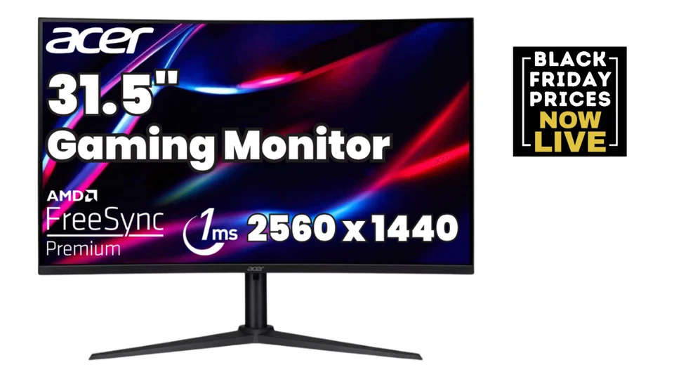 Monitor Gaming Acer 31.5" Nitro Curvo LCD VA 144Hz 1ms 2560x1440 Reacondicionado Foto 1 de 4