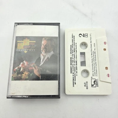 Kenny Rogers Christmas Cassette Tape 1981 Liberty Records Vintage Holiday Album Foto 1 de 3