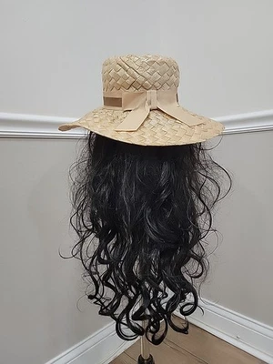 VTG'50s Mid Century Women's Dress Hat The Paris Boutique Woven Straw Bow  - Image 1 of 4