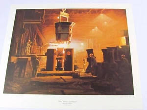 Tony Eubanks, "Fire, Sweat and Steel" 48/50 1981 signiert ARTIST'S PROOF 16" x 20" - Bild 1 von 6