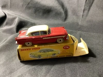 Dinky Toys/ 174/ Hudson Hornet /Sedan/ Red / Windows / original box/UK - Image 1 of 4