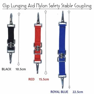 4 Farben Nylon Clip Longierhilfe Sicherheit stabil Kupplung Premium - 4,2', 6,2', 9' - Bild 1 von 1