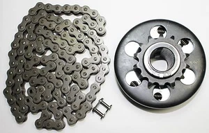 1'' Bore 14T #40/41/420 Centrifugal Clutch And Chain For Mini Bike Go Kart - Picture 1 of 2