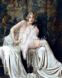 Flapper Girl - Ziegfeld Follies 8X10 PUBLICITY PHOTO Vintage 1920s glamour - Picture 1 of 1