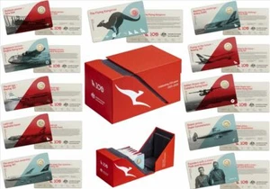 2020 SET 11 $1 ALBR CU QANTAS CENTENARY COLOURED UNCIRCULATED COIN COINS SET RAM - Picture 1 of 12