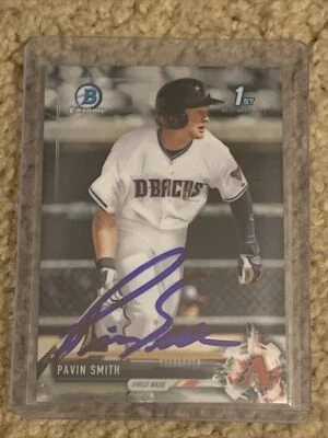 PAVIN SMITH 2017 BOWMAN CHROME AUTO - Image 1 of 2
