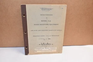 Hallicrafters S-36 S36 High Frequency Receiver INSTRUCTION MANUAL ORIGINAL 1943 - Zdjęcie 1 z 5