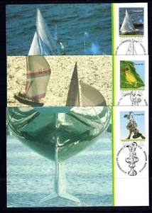1986 America's Cup Triumph - Complete Set of 3 Maxi Cards - Bild 1 von 2
