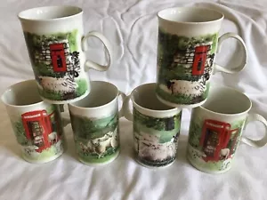 Dunoon Mule Mug Cup a Design by Mary Griese Stoneware Made in Scotland Set Of 6 - Picture 1 of 12