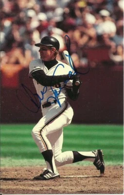 Chris Speier - Tarjeta fotográfica firmada autógrafa de béisbol MLB de los Gigantes de San Francisco MLB Foto 1 de 2