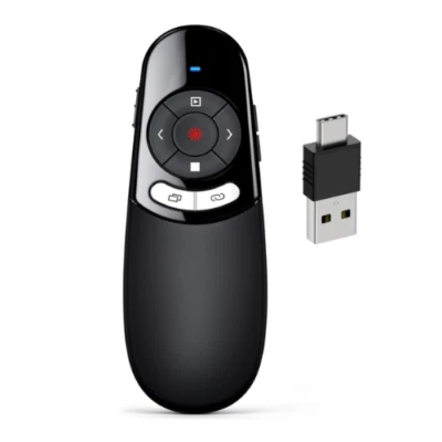 USB C Presenter,Kabellose 2.4 GHz Powerpoint Fernbedienung für Windows/Mac/Linux - Bild 1 von 4