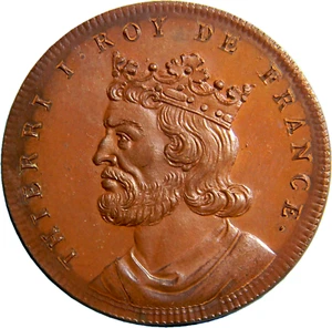 France 1830-48 Restrike French Kings Medal # 15 Thierri I (03551) - Picture 1 of 2