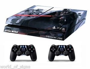 PS4 vinyl Skin Stickers darth vader/star wars style 2 for Console & 2controllers - Picture 1 of 1