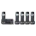 Panasonic Cordless Phone with Link to Cell and Digital Answering Machine, 5 Hand
