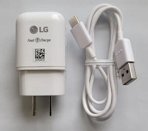 LG OEM Fast Adapter USB-C for LG Stylo 4/5/6,G5/G6/G7/G8,G8x,V30/V40V50/V60ThinQ - Picture 1 of 1