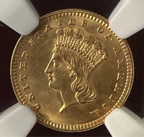 1889 US G$1 NGC MS 66 Cover