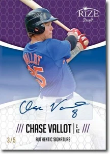 CHASE VALLOT 2014 Rize Rookie Autograph PURPLE AUTO RC #/5 - Picture 1 of 2