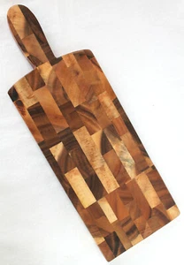 Servierbrett Stirnholz Akazienholz 45 cm Gesamtlänge - Bild 1 von 2